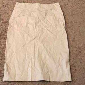 Unlined khaki New York and Company skirt
